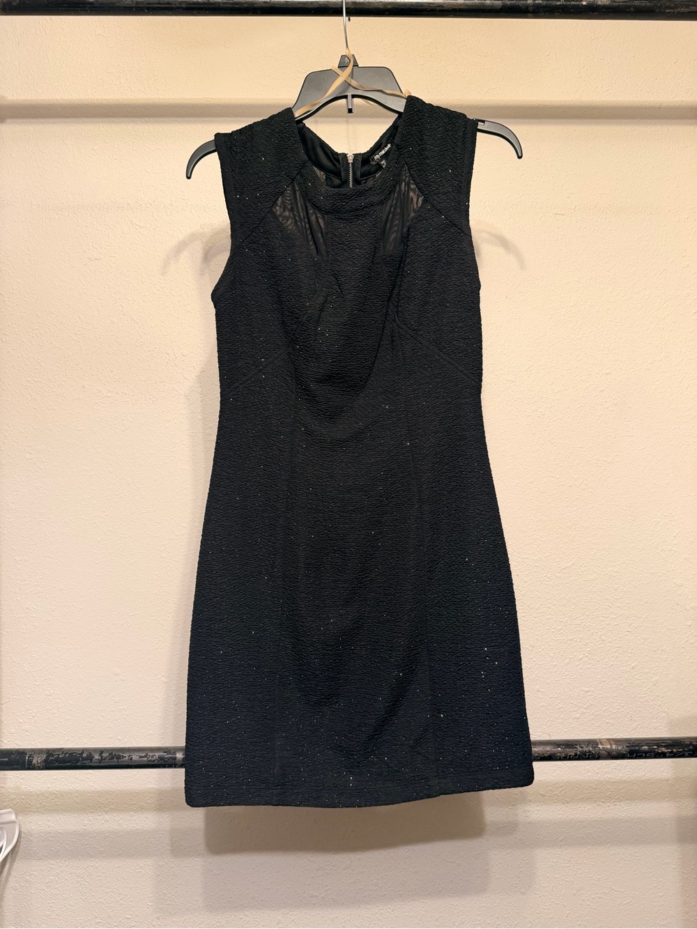 My Michelle Black Sleeveless Sheath Dress